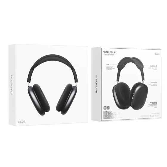 Беспроводные наушники BOROFONE BO22 Elegant BT headphones Space Gray Одеса