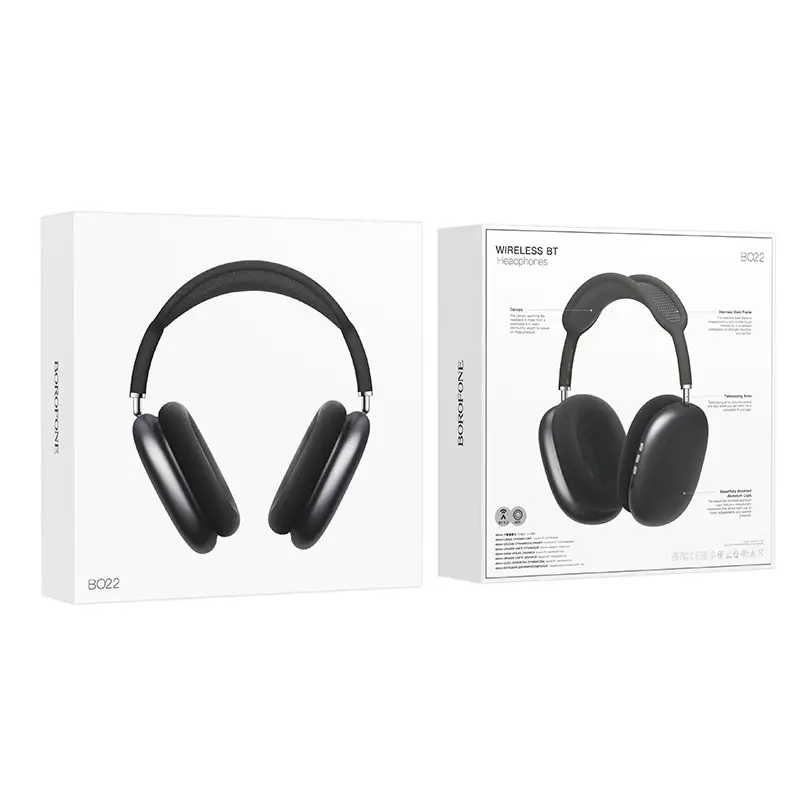Беспроводные наушники BOROFONE BO22 Elegant BT headphones Space Gray Одеса - фото 4