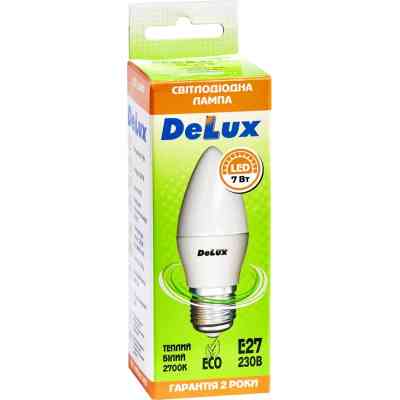 Лампочка Delux BL37B 7Вт 2700K 220В E27 (90004071) Вінниця