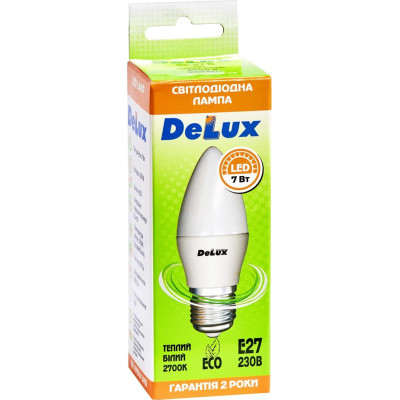 Лампочка Delux BL37B 7Вт 2700K 220В E27 (90004071) Вінниця - фото 2