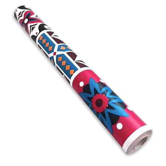 Самоклеюча плівка на паперовій основі 0,45х10м х 0,07мм Вінтажна бордова мозаїка SW-00000789 Київ