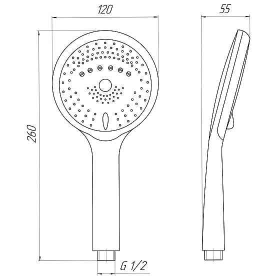 Душова лійка Topaz NF-2207-00-WHITE (000025161) Київ