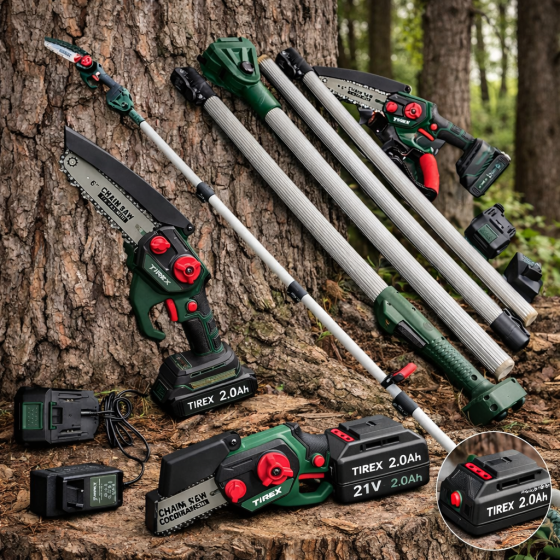 Пила аккумуляторная высоторез 2.8 м TIREX 21V 2.0Ah,Минипила для дома аккумуляторная, Аккумуляторный вилкорез-высоторез Львов