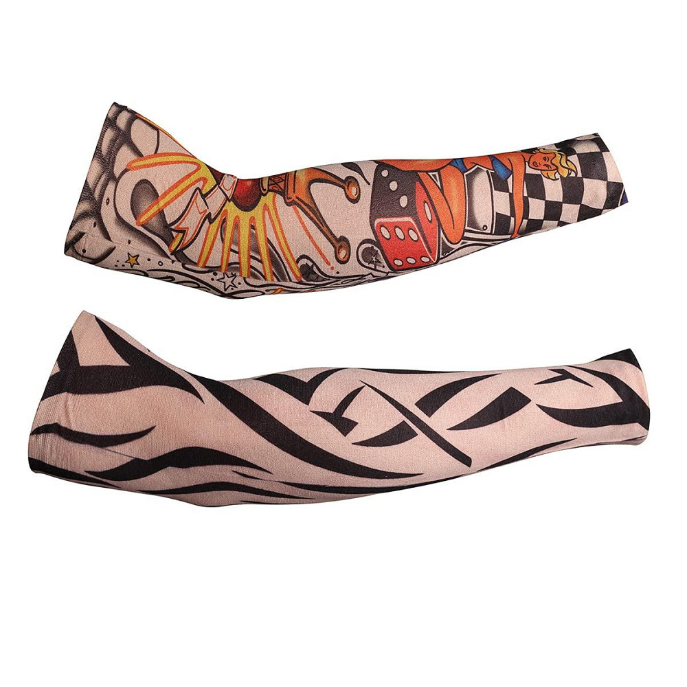 Парик черный кудрявый длинный в стиле рок 80-х, с тату рукавами, для косплей вечеринок смены образа Рок-звезда Киев - изображение 4