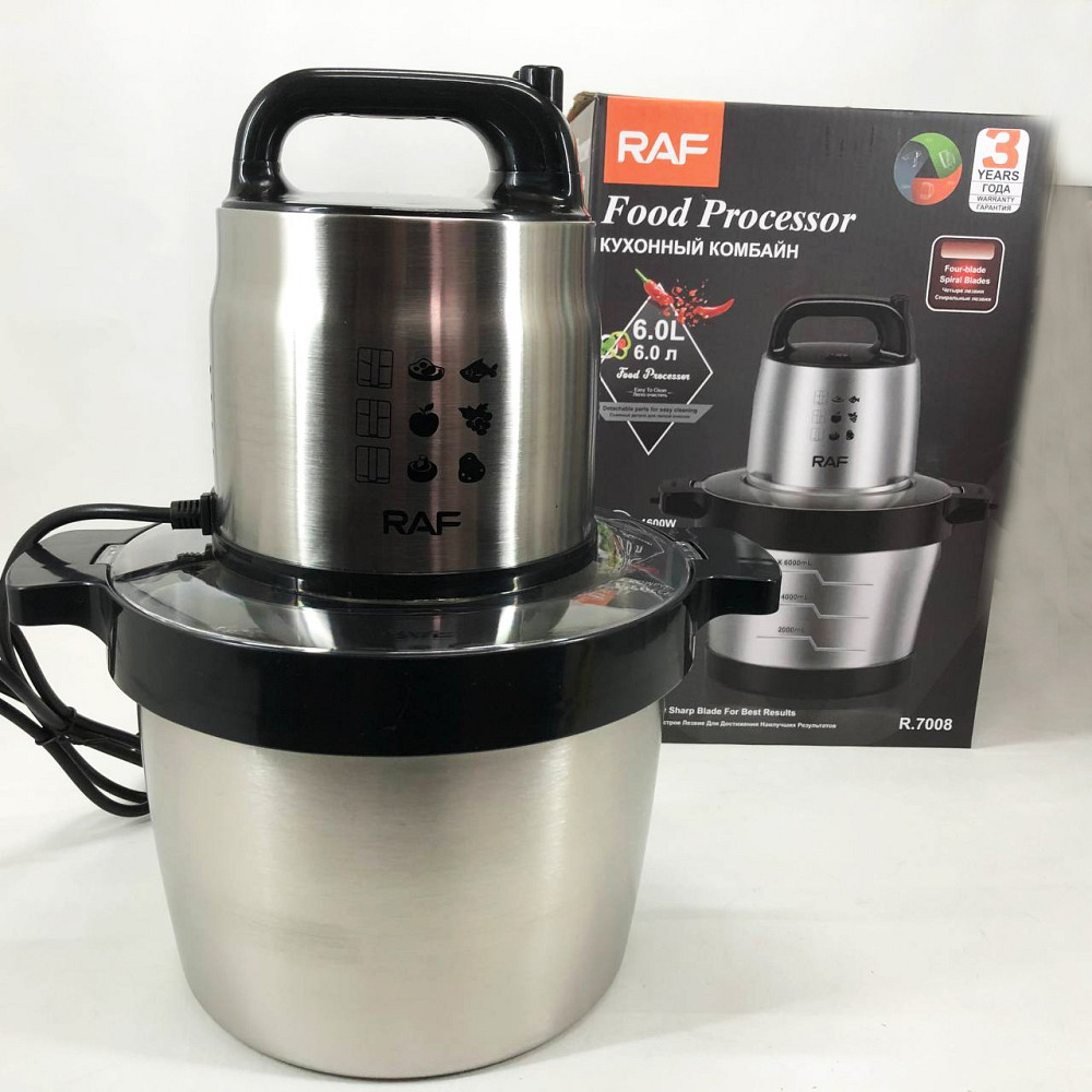 Блендер із декількома режимами роботи RAF R.7008 6 л 1600 Вт, Кухонний електричний подрібнювач-блендер XO-87 Львів - фото 12