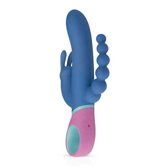 Вібратор-кролик з ротацією и анальним стимулятором PMV20 Vice - Double Vibrator Sex Aura Київ