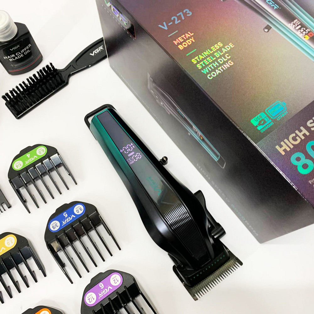 Професійний тример для гоління VGR V-273, Професійна окантувальна машинка для стрижки волосся IG-53 Київ - фото 7
