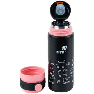 Термос Kite 500 мл, чорний (K25-1222-3) Вінниця