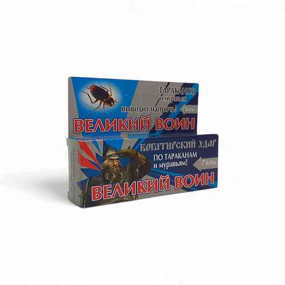 Гель від тарганів та мурах "Великий Воїн" 45 г - потужний засіб для знищення комах у будинку Харків