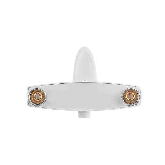 Смеситель для душа Plamix Cezar-003 SET белый с шлангом, лейкой и кронштейном (PM0665) Харьков