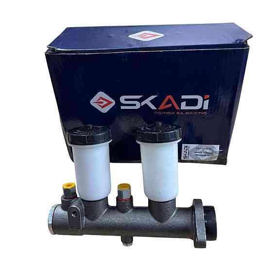 Цилиндр главный УАЗ 452, 469, 3741, 3151 2х секционный без сигнального устройства, 2 бачка (ГТЦ) тормозной Мукачево