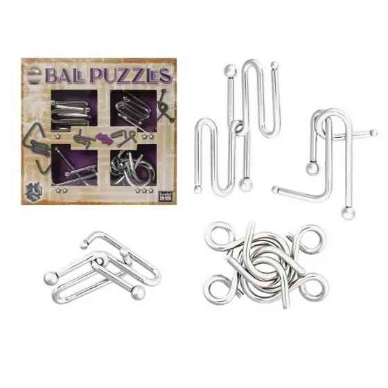 Набір металевих головоломок Ball Puzzless 3D Puzzle 473204, 4 штуки Вінниця