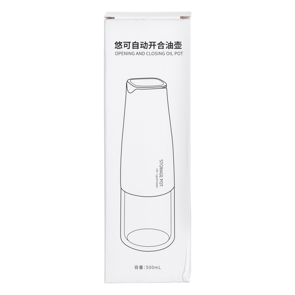 Пляшка для соняшникової олії з гравітаційною кришкою 500 мл пляшка для олії з дозатором Білий HP-34-9W Київ - фото 6