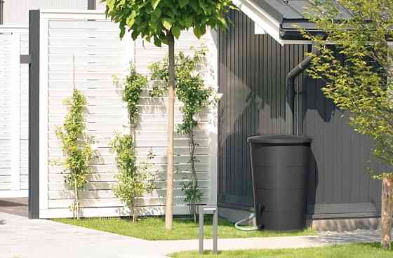 Ємність для збору дощової води Prosperplast Smooth, антрацит, 200 л Київ