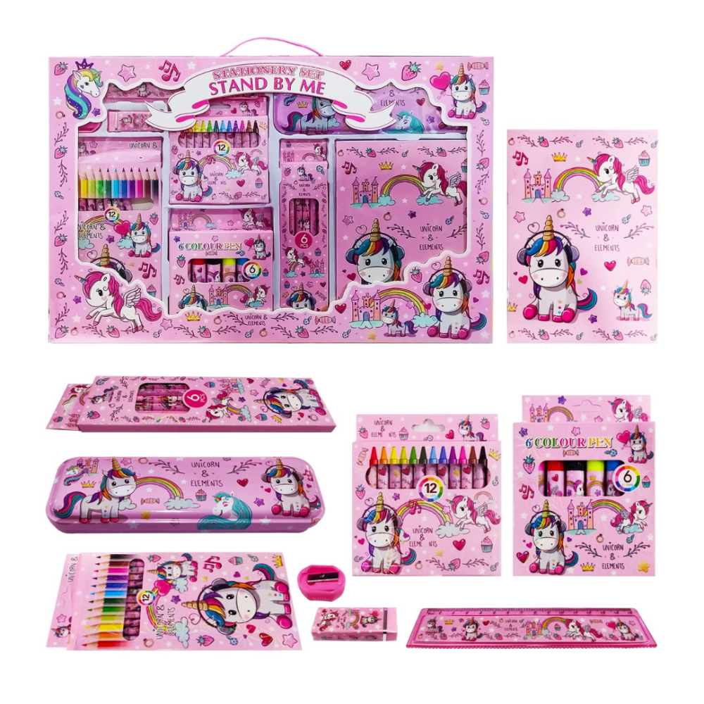 Набір для творчості та малювання: пенал, олівці, маркери, аксесуари, подарунковий набір Єдиноріг Кам'янець-Подільський - фото 2