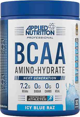 Комплекс аминокислот Applied Nutrition BCAA Powder Amino Hydrate (450g - 32 Servings) (ICY Blue Raz) Луцк