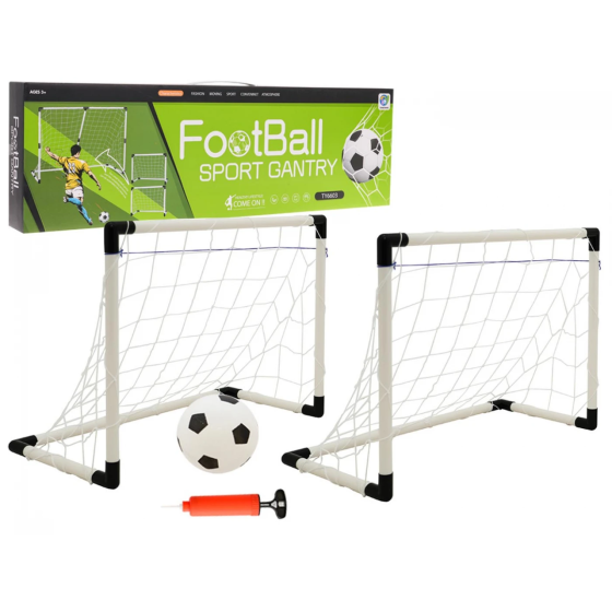 Врата футбольные детские Ramiz TY6603 143 x 110 x 70 см, черно-белые Киев