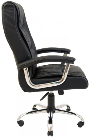 Офісне Крісло Керівника Richman Miami Fly 2230 Хром М1 Tilt Чорний Київ
