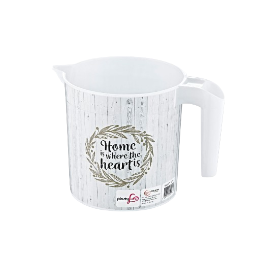 Ковш 1,4л з малюнком Дім Вінтаж пластик ELIF Житомир