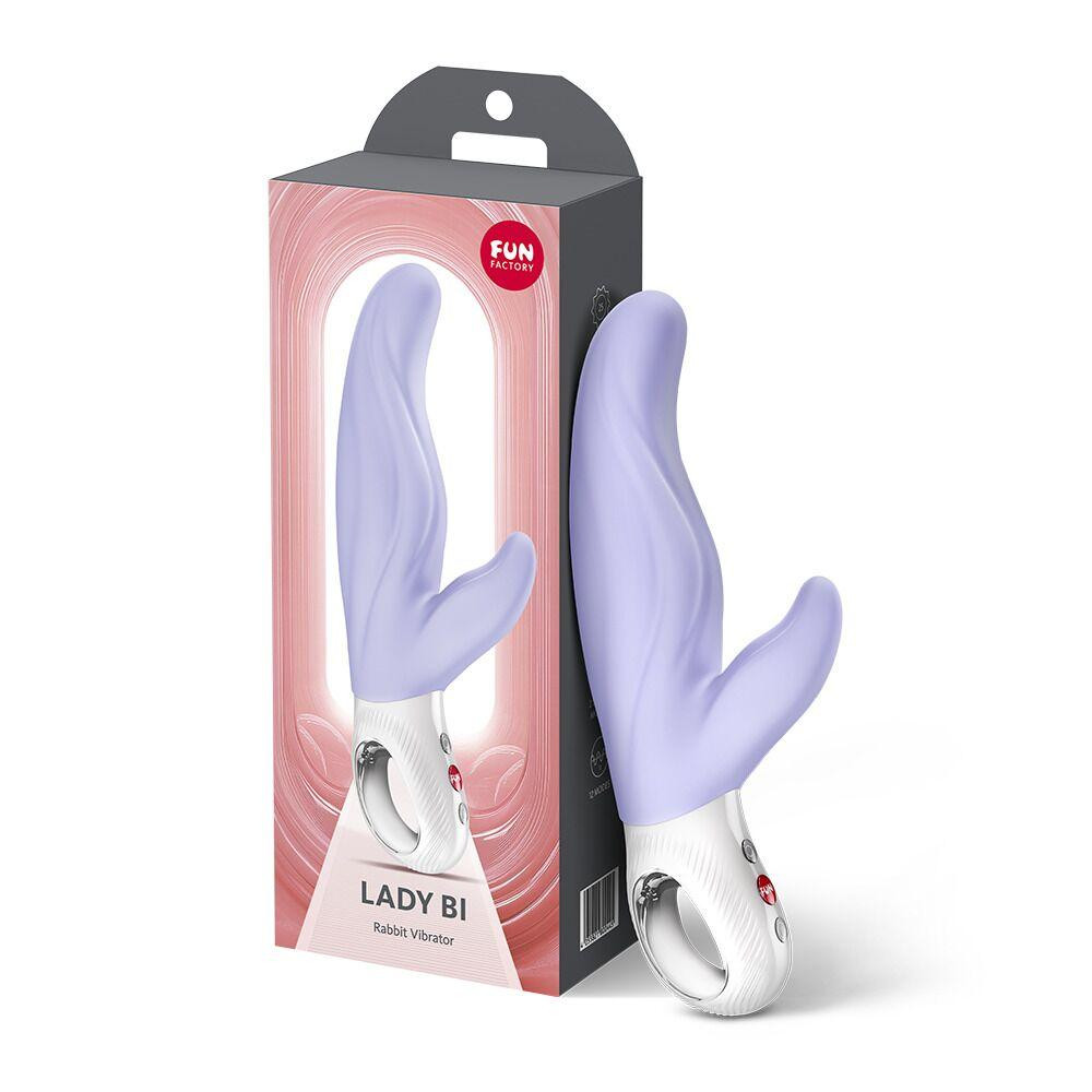 Вібратор-кролик для точки А Fun Factory LADY BI Purple, 2 мотори, 12 режимів Sex Aura Київ - фото 8