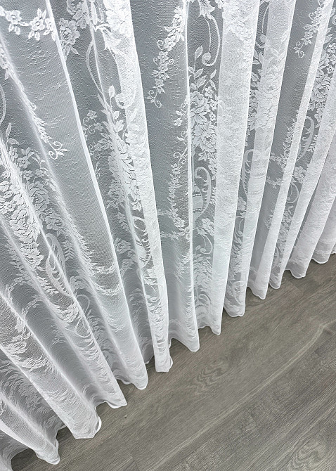 Тюль VR-Textil 1969т Жакард Білий 400х270 см (42-1005) Київ - фото 8