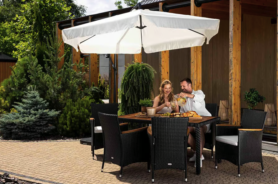 Садові меблі Di Volio VERONA 6+1 чорно-кремові Киев - изображение 2