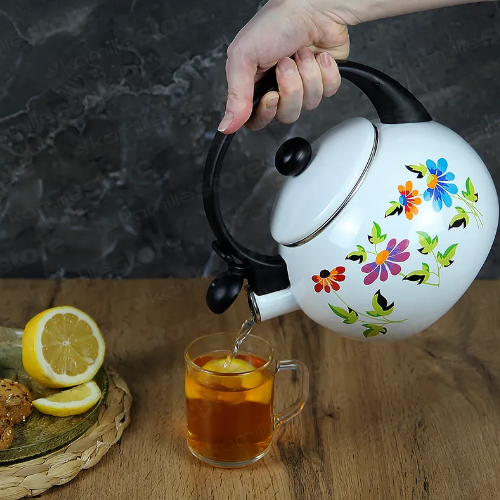 Чайник 2,2л емальований зі свистком 1030 KAMILLE Житомир - фото 9