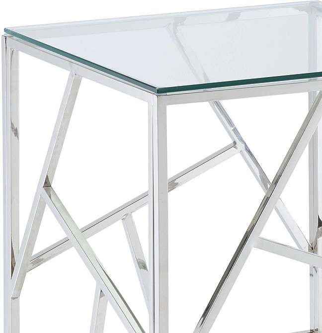 Журнальний столик ESCADA B прозорий/срібний 55X55 Київ - фото 10
