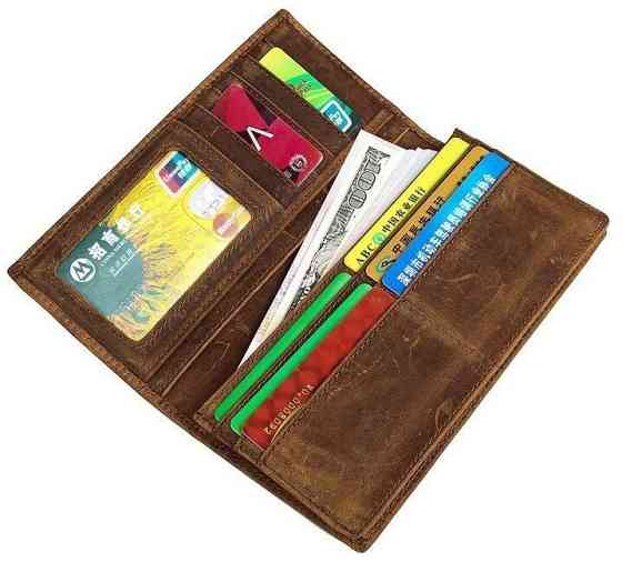 Купюрник чоловічий Vintage 14381 шкіряний Коричневий Київ
