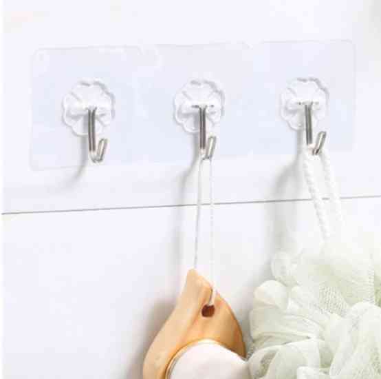 Прозрачные самоклеящиеся крючки 10 шт Винница