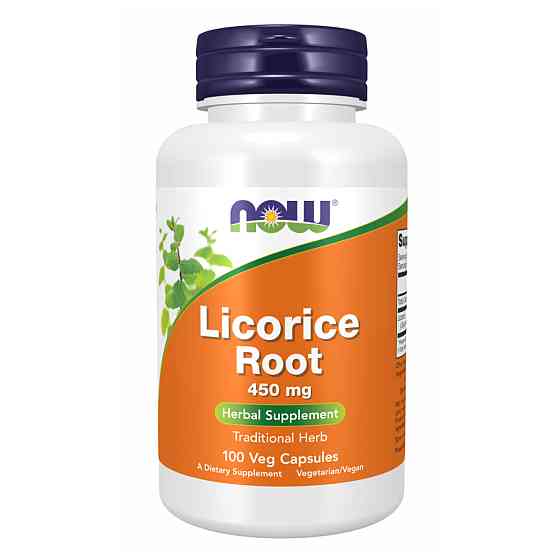 Корень солодки Now FoodsLicorice Root 450mg - 100 vcaps Луцк