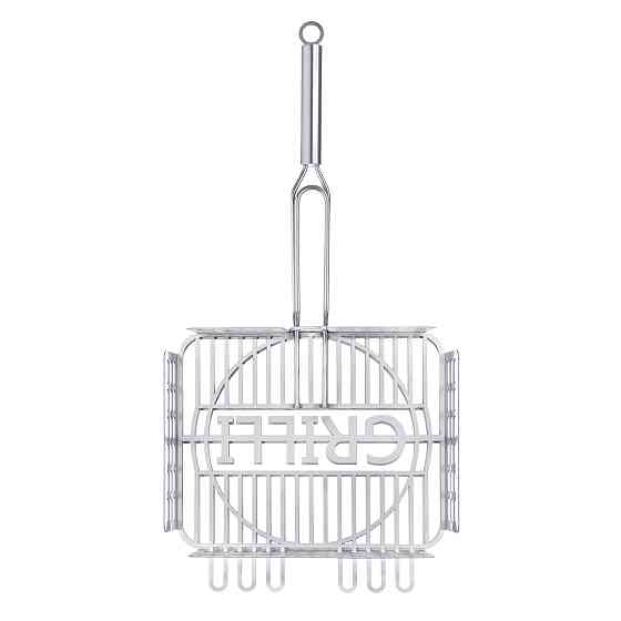 Решетка гриль для барбекю из пищевой нержавеющей стали 1.5мм 31*26см GRILLI 777766 Код: 009010 Ровно