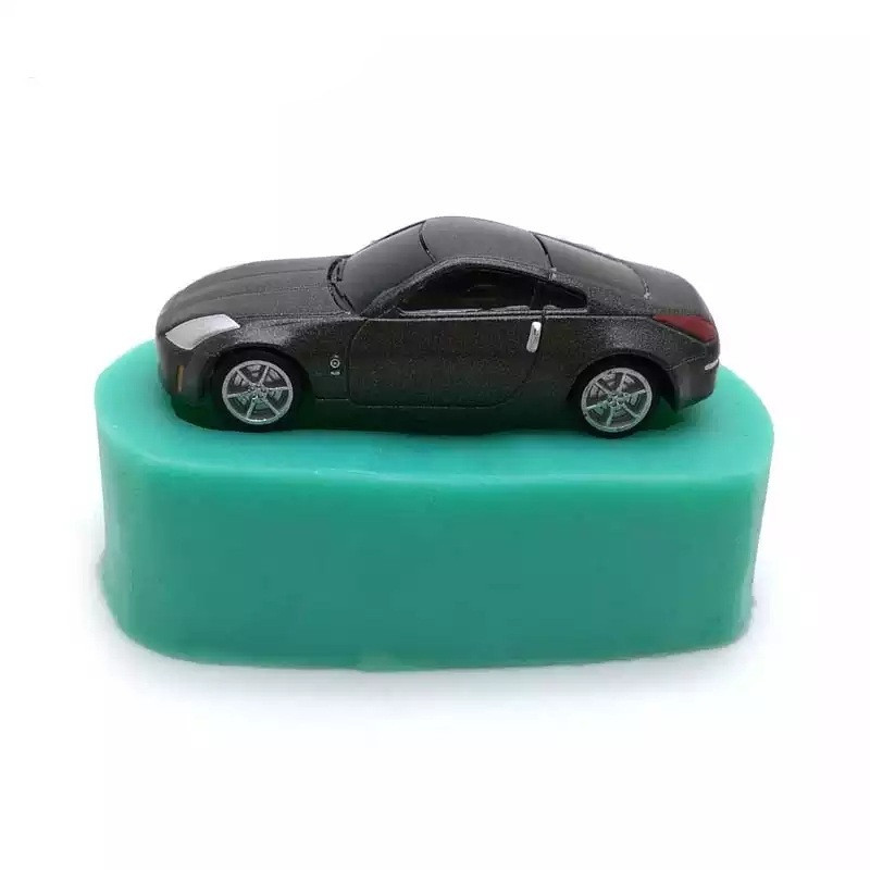 Молд силиконовый Машина 72 на 43 мм зеленый Киев - изображение 1