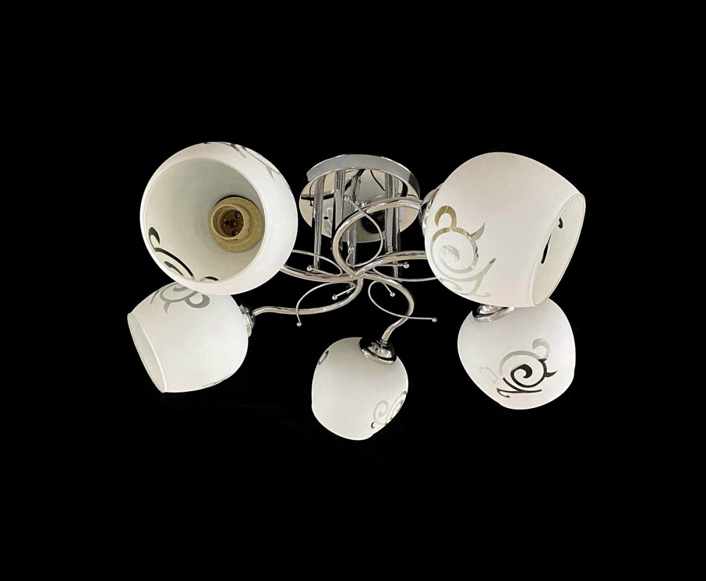 VALESO Стельова Люстра на 5 плафонів VALESO 9936/5 (Хром) Київ - фото 1