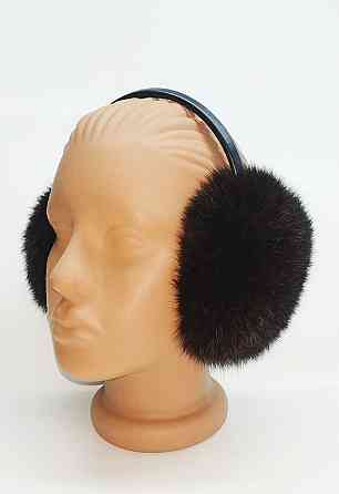 Наушники меховые теплые детские/взрослые из меха кролика,  коричневые Харьков