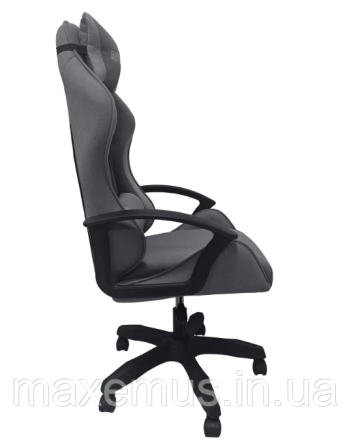 Компьютерное кресло для геймера из ткани кресло для работы за компьютером с регулировкой спинки B-944 серое Мостиска