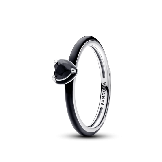 Серебряное кольцо Pandora Me Черное сердце 193088C01MasterSem Киев