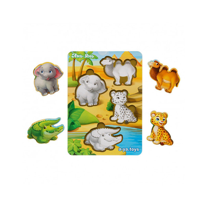 Деревянный пазл-вкладыш 