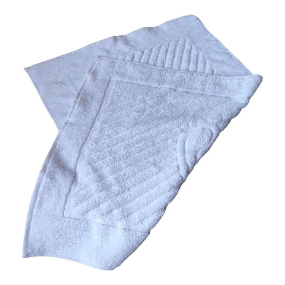 Махровий килимок для ніжок білий 50×70 Київ - фото 2