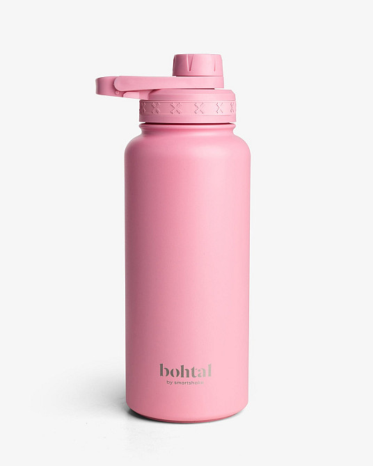 Пляшка для води металева з подвійною вакуумною ізоляцією Bohtal Insulated Sports Bottle 960 ml/32 oz Pink Каменское - изображение 5