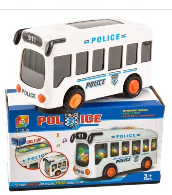 Детский игрушечный автобус полиции со звуковыми и световыми эффектами Киев - изображение 1