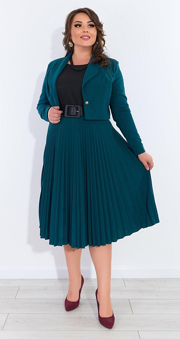 Красивый костюм с юбкой плиссе (46) Киев - изображение 1