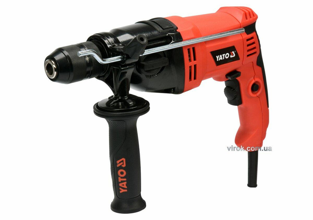 Дриль ударний мережевий YATO : P= 850 Вт, з самозатискним металевим патроном для свердл Ø≤ 13 мм [5] Одесса - изображение 1