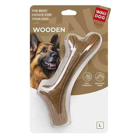 Игрушка для собак WAUDOG Fun Wooden Рог, L, 24 см Киев