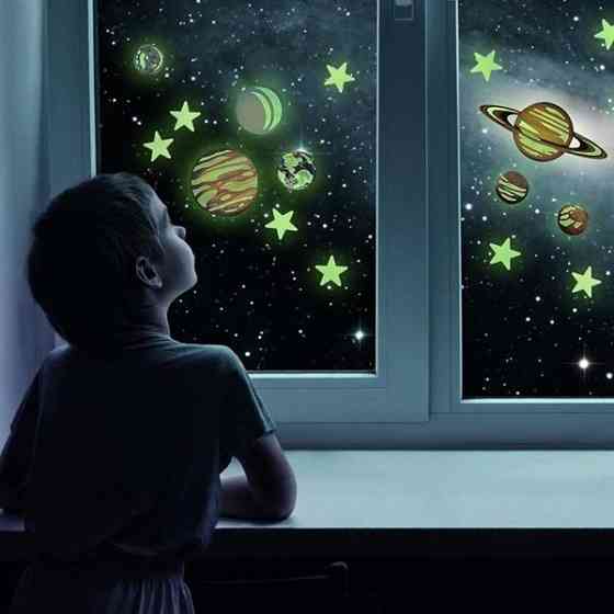 Набір сяючих наклейок 4M Планети і 100 зірок (00-05631) Харьков