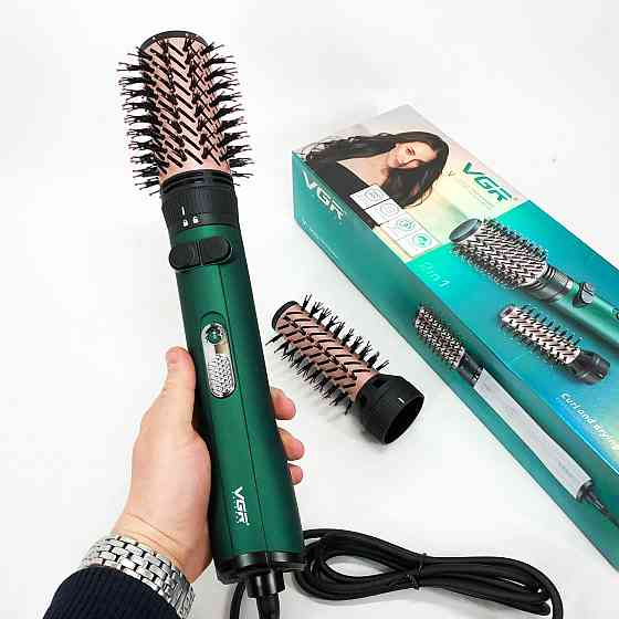 Фен гребінець для укладання локонів VGR, Фен з холодним повітрям для укладання стайлер NK-57 Івано-Франківськ