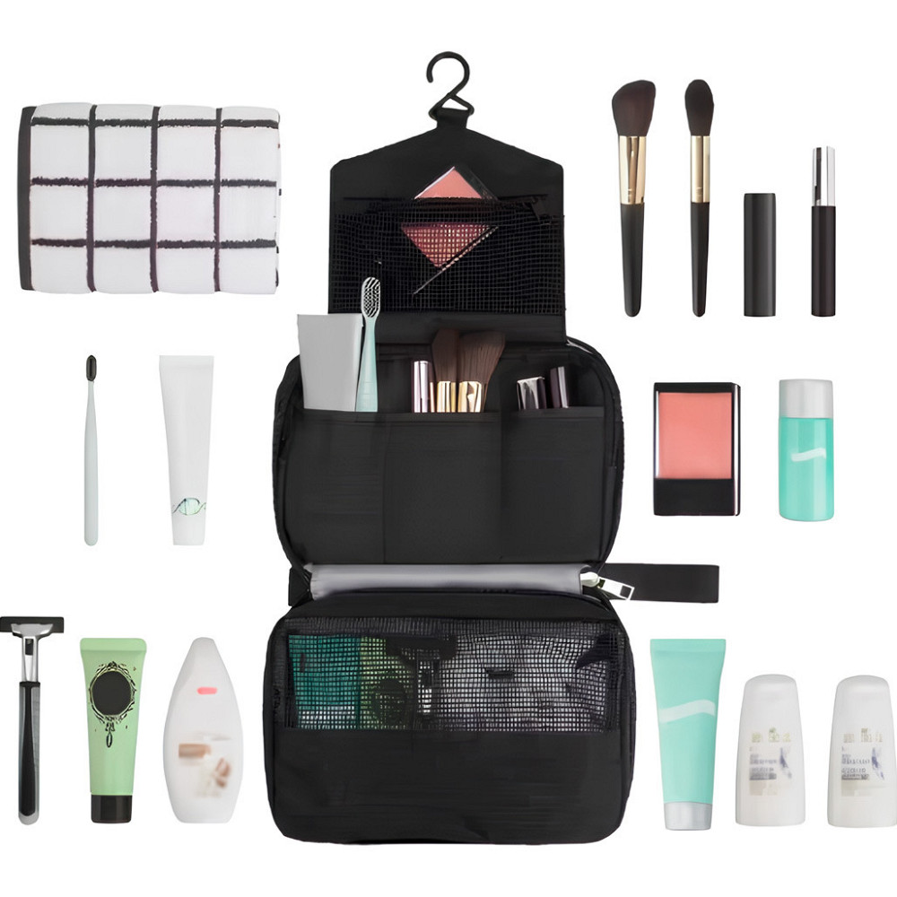 Органайзер із підвісним гачком дорожній для ванної, чорний Кам'янець-Подільський - фото 4