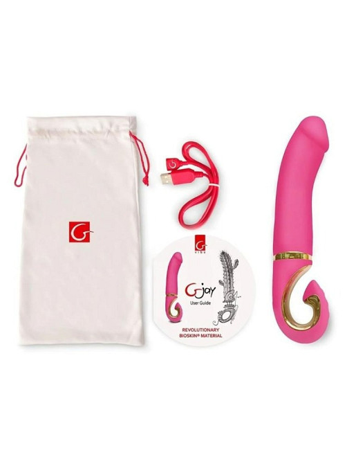 Вібратор нереалістичний Gjay Gvibe, рожевий, 22 см х 3.7 см Sex Aura Київ - фото 5