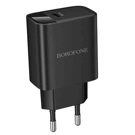 Сетевое зарядное устройство BOROFONE BA97A Ilustre single-port PD30W charger with digital display (EU) Black Одесса