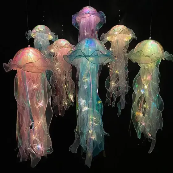 Светящийся декор Медуза на батарейках Jellyfish lamp AND HA-113 Коломия